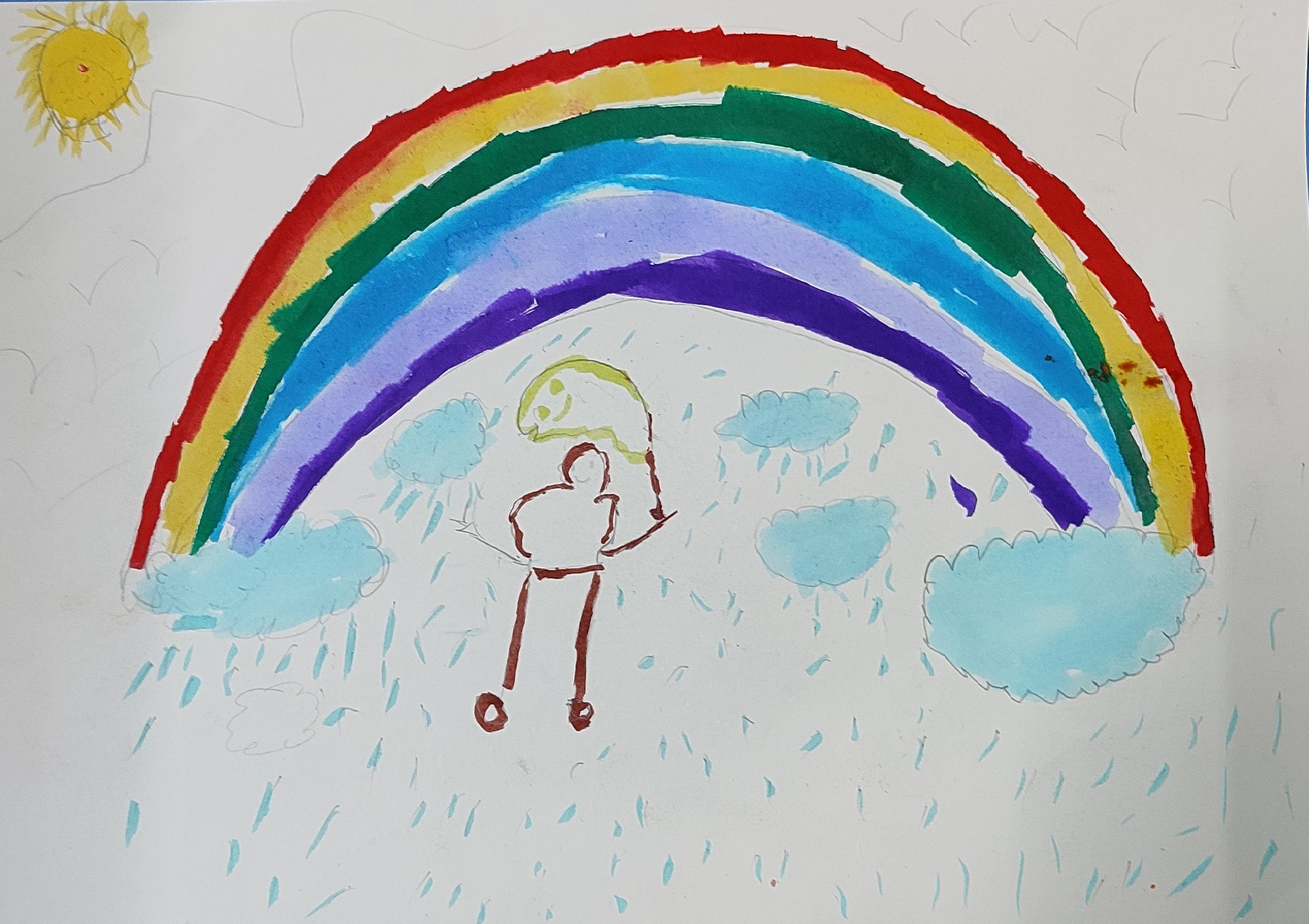 Rainy Day with Rainbow