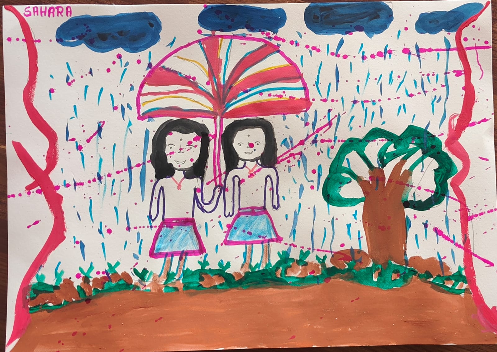 rain and destruction