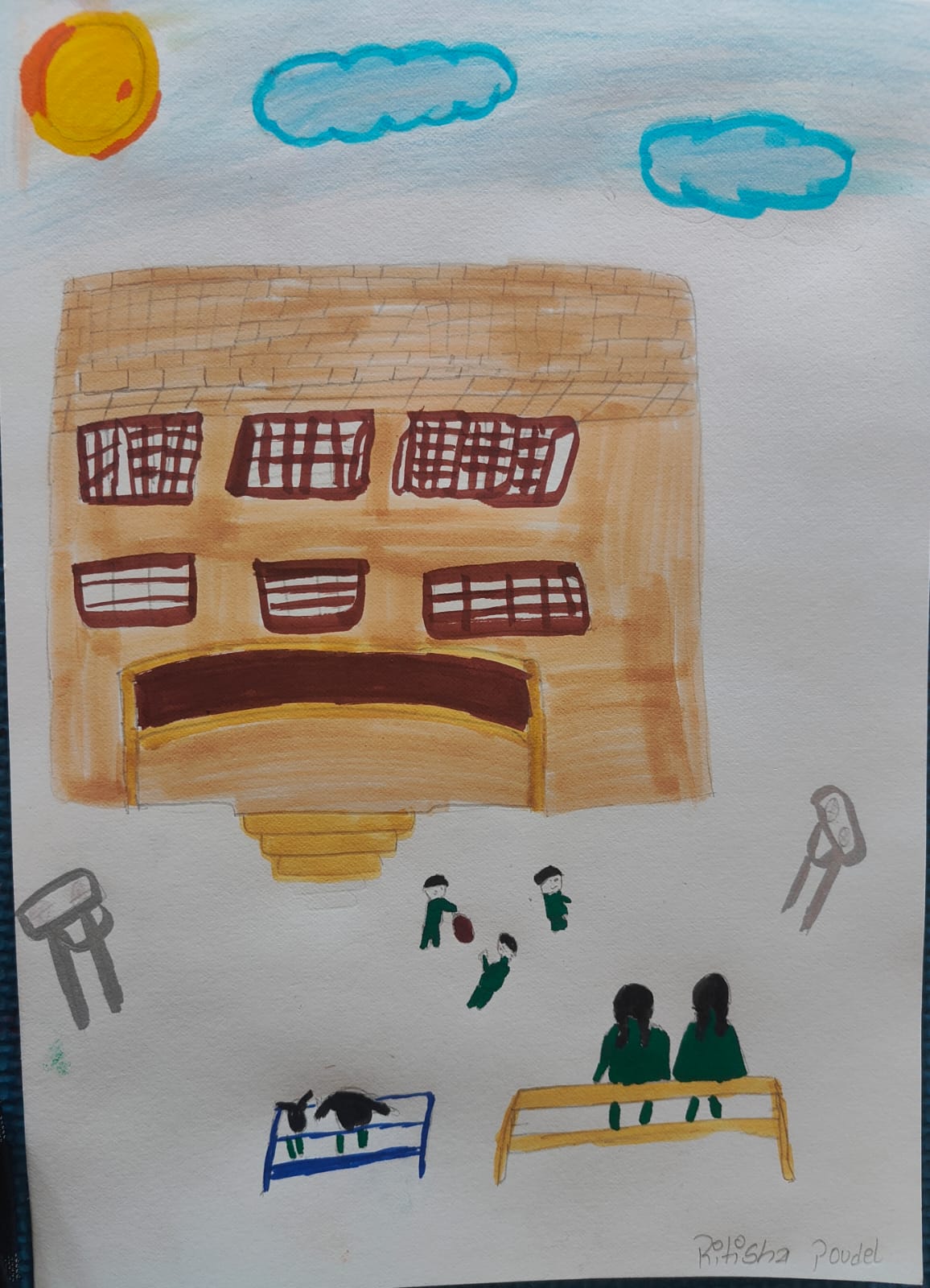 watching my friends play